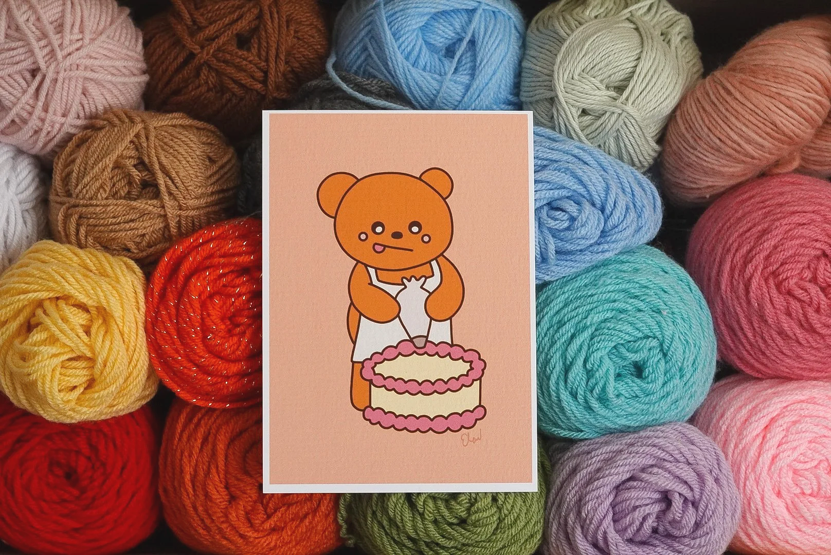 yummy cake ernie print.