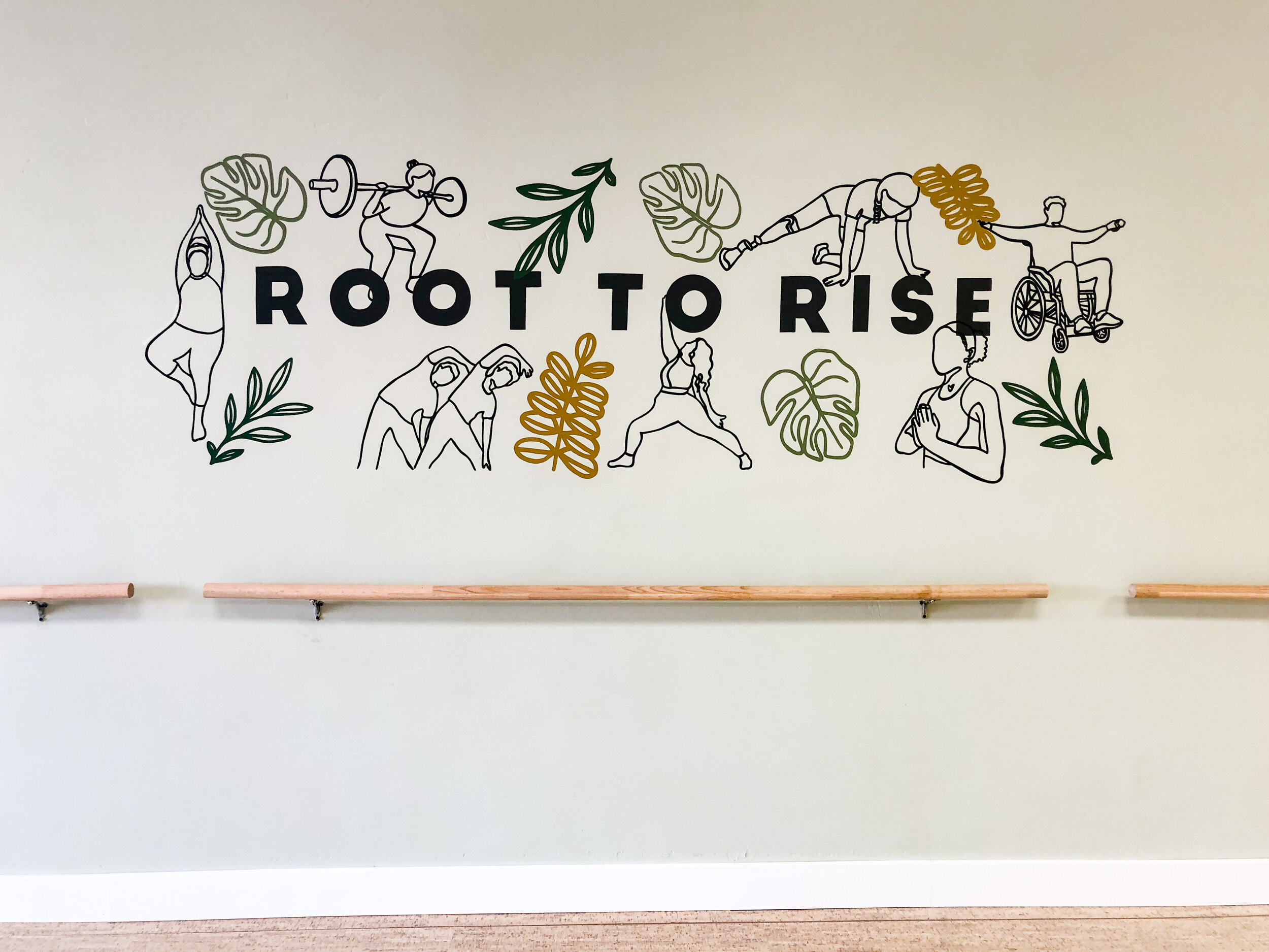 Rooted Yoga & Fitness Mural