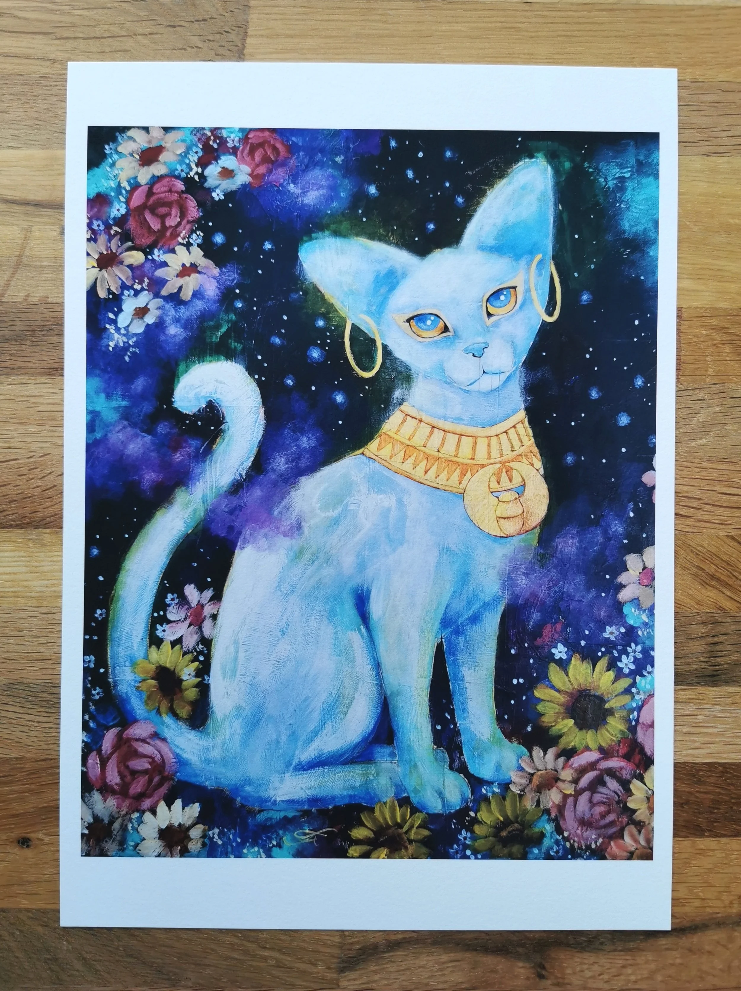 Bastet -taideprintti