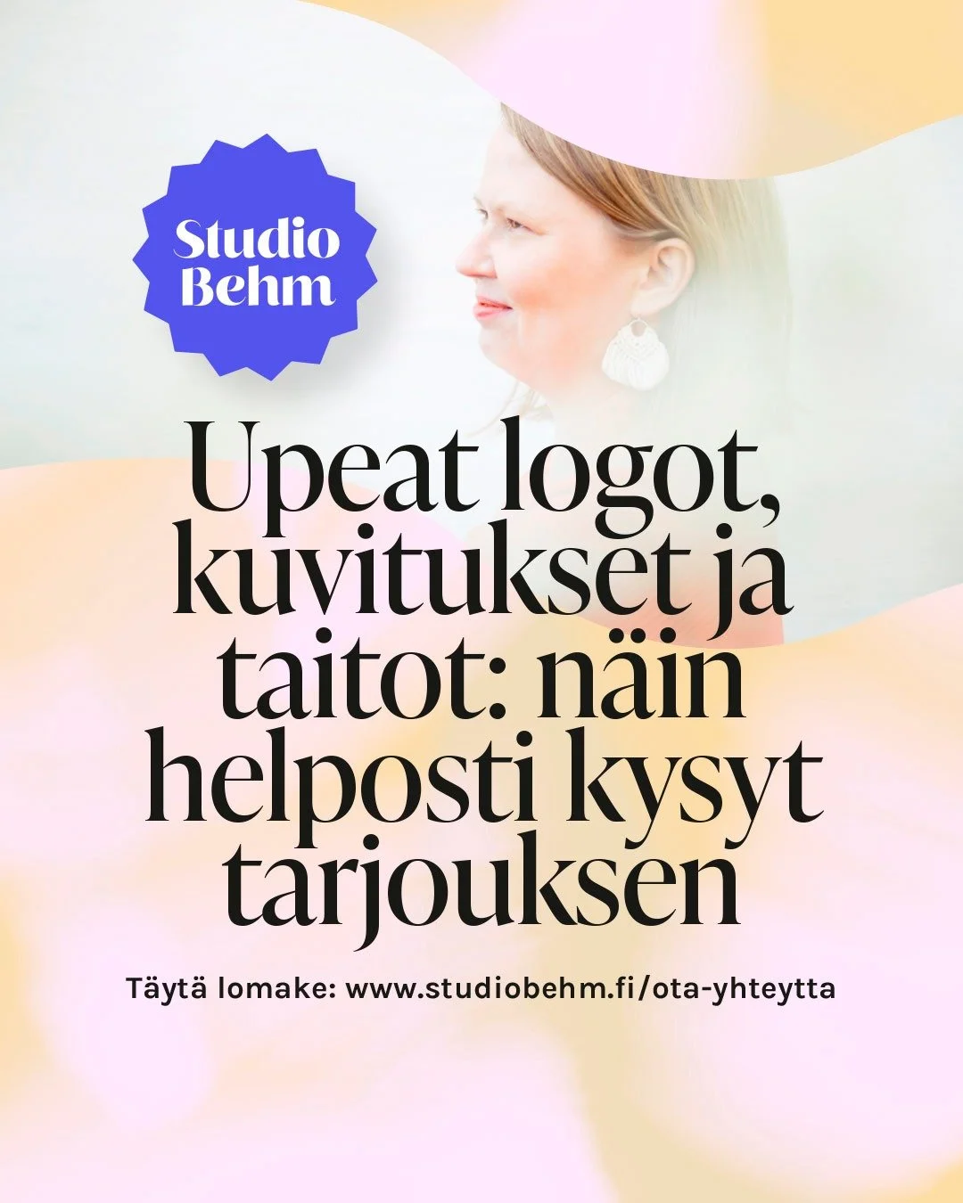 ❣️Unohda tarjouspyynt&ouml;-pelko ja turhat kynnykset: tarjouksen pyyd&auml;t multa helposti lomakkeella tai s&auml;hk&ouml;postilla!

Ajattele: kun laitat ekan viestin, oot jo askeleen l&auml;hemp&auml;n&auml; sit&auml;, ett&auml; sun br&auml;ndin v