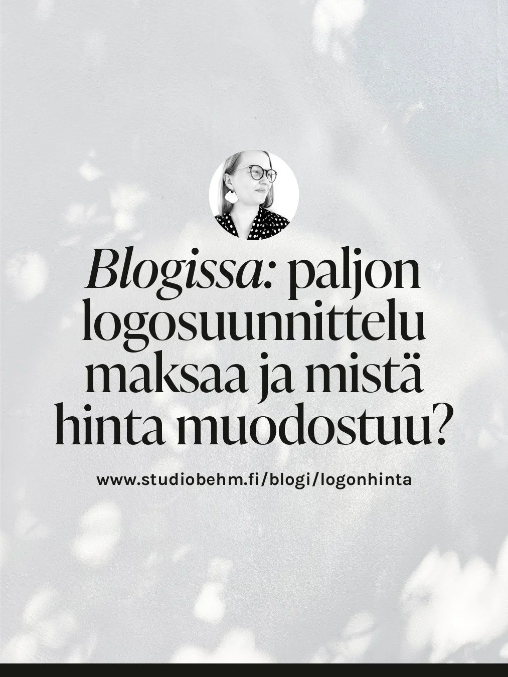 ❣️Suosikkipostaus: paljon logosuunnittelu maksaa ja mist&auml; logon hinta muodostuu?❣️

👉🏻 www.studiobehm.fi/blogi/logonhinta

Kun yritys tai liitto on tilaamassa logoa, ensimm&auml;inen kysymys on usein hinta. Miksi toisella tekij&auml;ll&auml; l