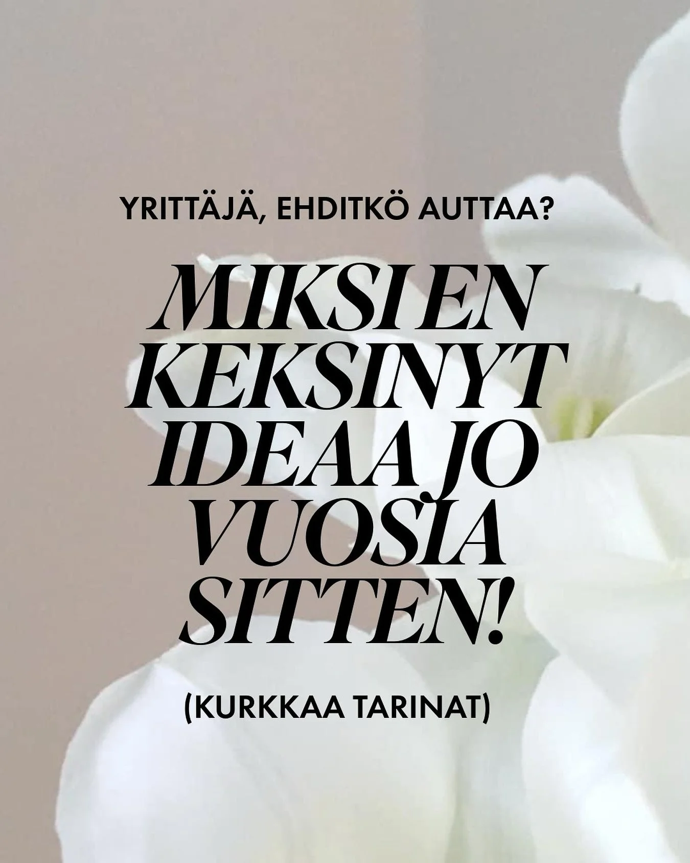 ❣️Miksi en keksinyt tätä jo aiemmin, koska idea on ollut ihan mun silmien alla? 🤩Suunnittelen uniikkeja tekstilogoja yrityksille. Usein leiskaan logovaihtoehtoja välitsekkikierroksella kuvien päälle, koska siinä nä
