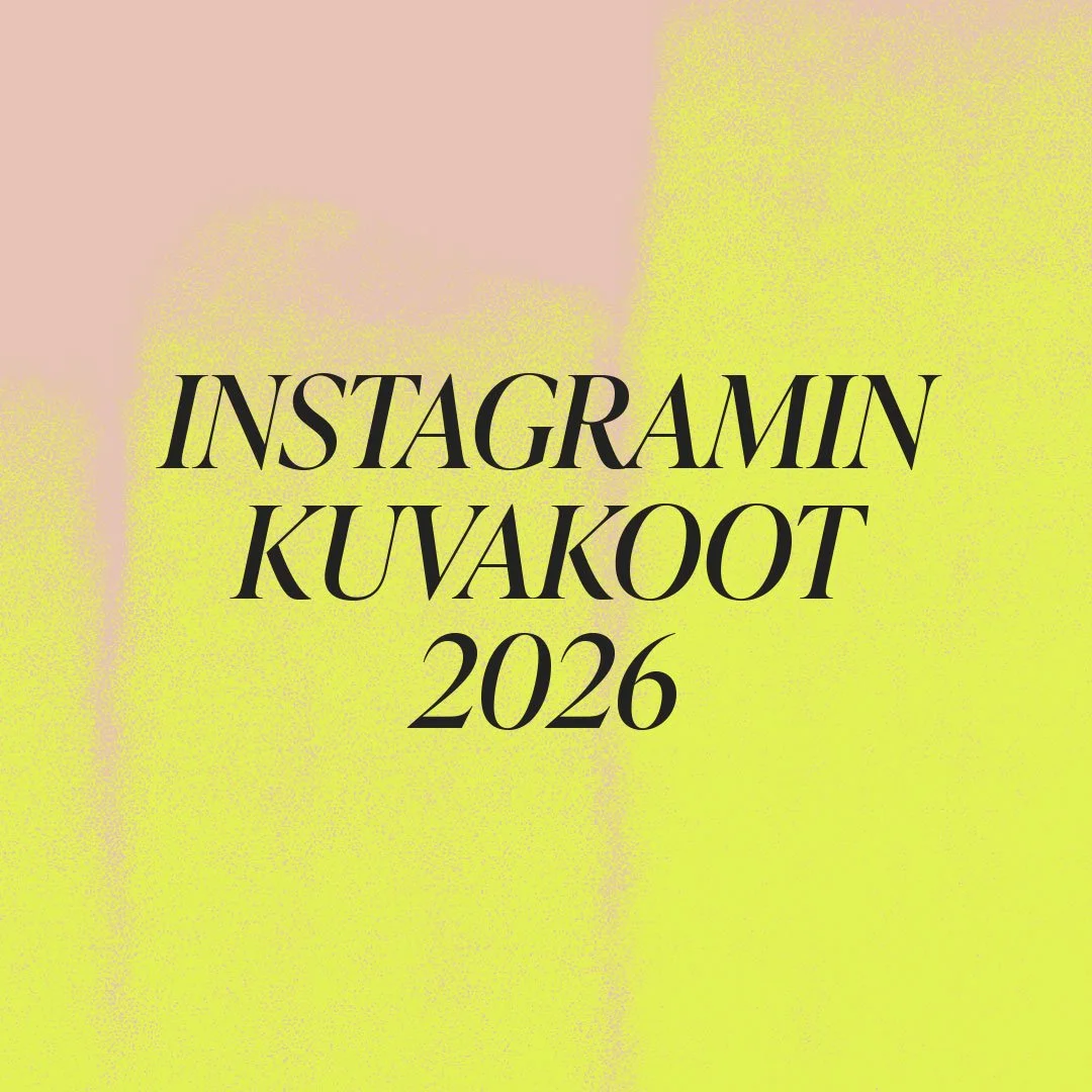 Instagramin kuvakoot vuonna 2026. Mitä pikselikokoja käytän itse art directorina Instagramin pohjissa ja postauksissa?