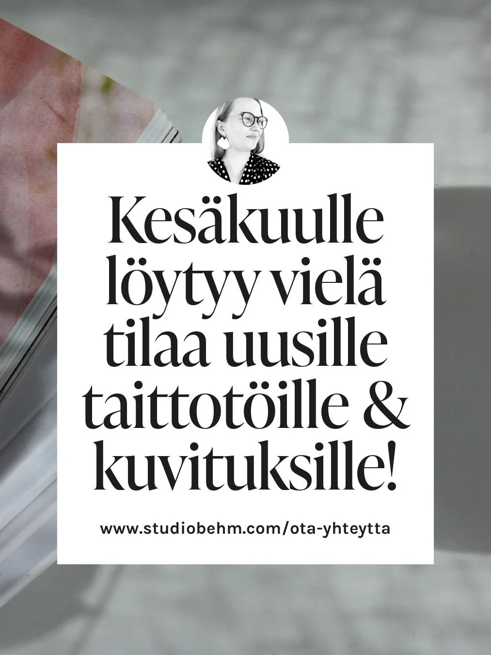 Nyt bookataan kes&auml;kuulle taittoja ja kuvituksia! ⛵️Jos sun todo-listalla on l&ouml;yt&auml;&auml; t&auml;ll&auml; viikolla kes&auml;kuun projektiin kokenut art director, graafikko tai kuvittaja, nyt kannattaa laittaa viesti&auml;.

Kaikki ty&oum