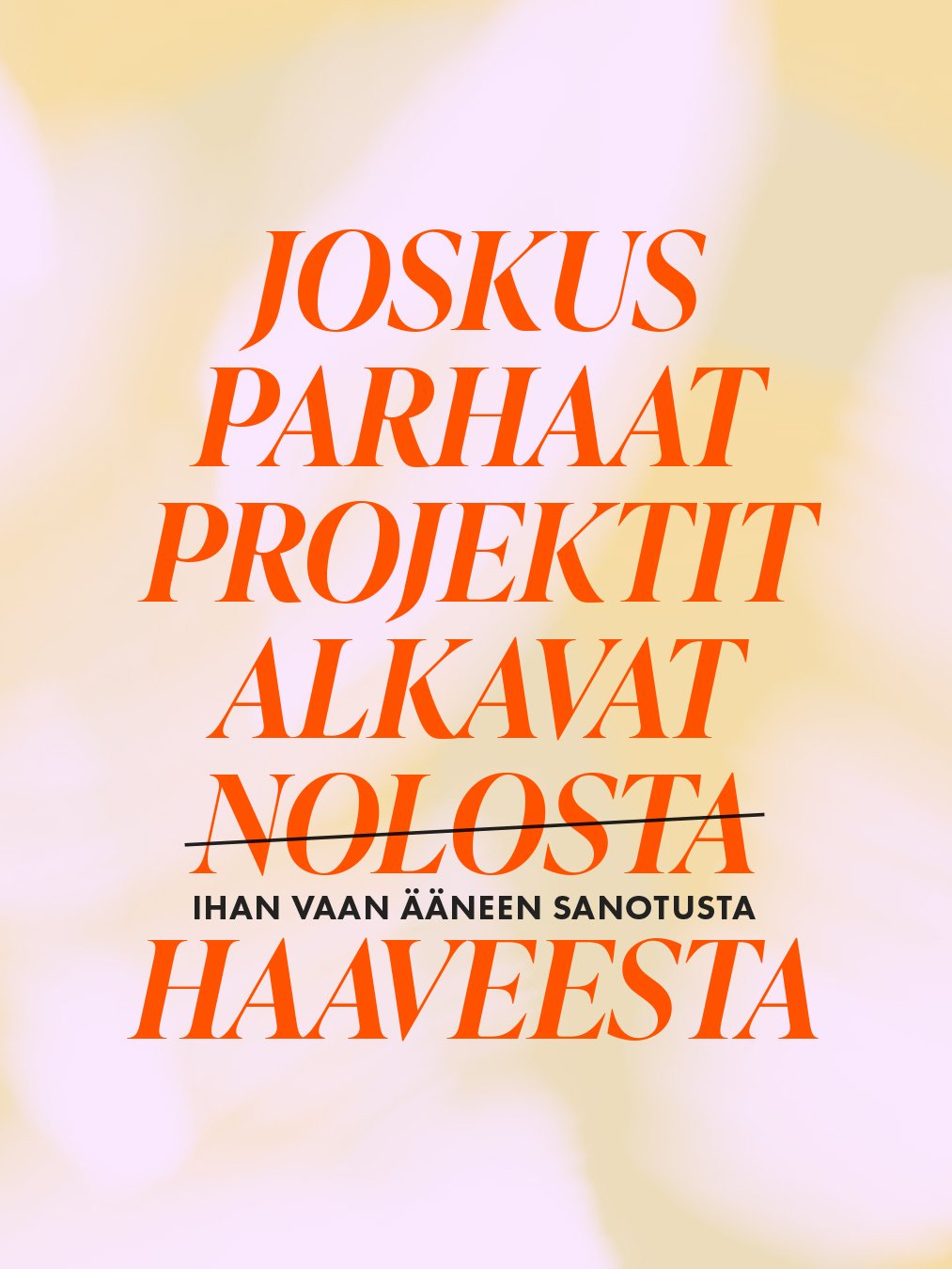 Joskus parhaat projektit alkavat &auml;&auml;neen sanotusta haaveesta. 🤓

Aloin eilen listaamaan t&ouml;ihin liittyvi&auml; haaveita loppuvuodelle. Siell&auml; luki mm. lis&auml;&auml; kuvituksia taittot&ouml;iden v&auml;liin ja lause: HALUAISIN KUV