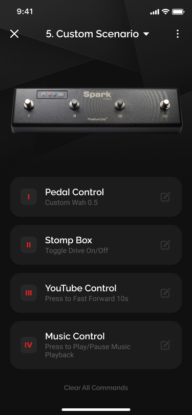 Customizable, wireless control for the Spark amp and app.