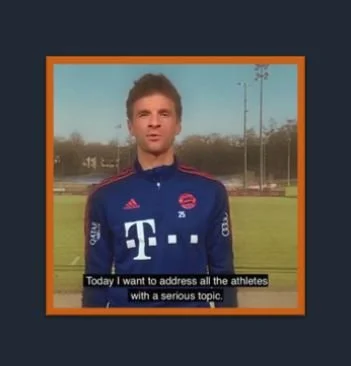 German Football Star Thomas Müller Bringing Awareness To The Collapsing Athletes