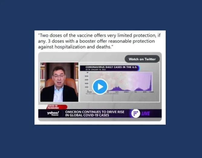 Pfizer CEO Albert Bourla: Our Vaccines Offer ‘Limited, If Any Protection’