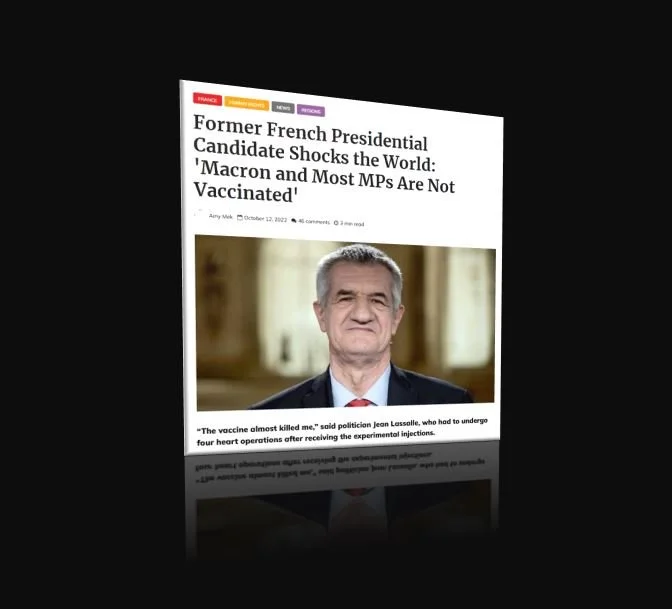 French Politician And Ex-Presidential Candidate Jean Lasalle Says COVID Vaccine Nearly Killed Him – Claims Macron And Others Faked Their Vax Status