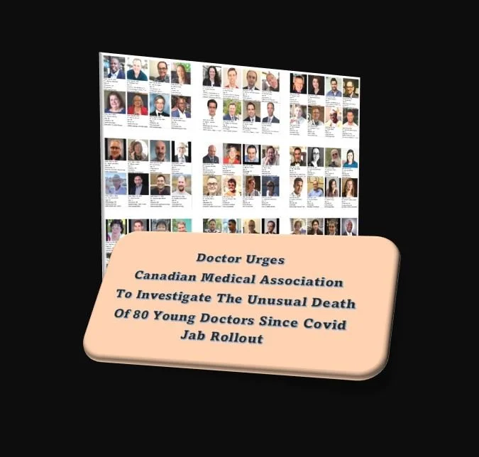 Doctor Urges Canadian Medical Association To Investigate The Unusual Death Of 80 Young Doctors Since Covid Jab Rollout