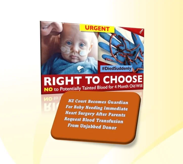  NZ Court Becomes Guardian For Baby Needing Immediate Heart Surgery After Parents Request Blood Transfusion From Unjabbed Donor