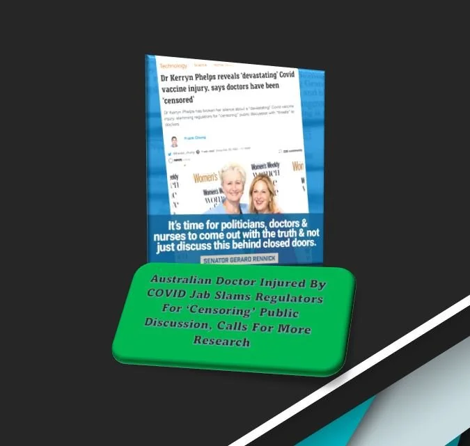 Australian Doctor Injured by COVID Jab Slams Regulators for ‘Censoring’ Public Discussion, Calls for More Research