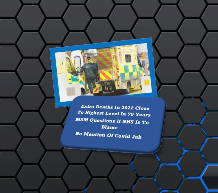 Extra Deaths In 2022 Close To Highest Level In 70 Years-MSM Questions If NHS Is To Blame-No Mention Of Covid Jab