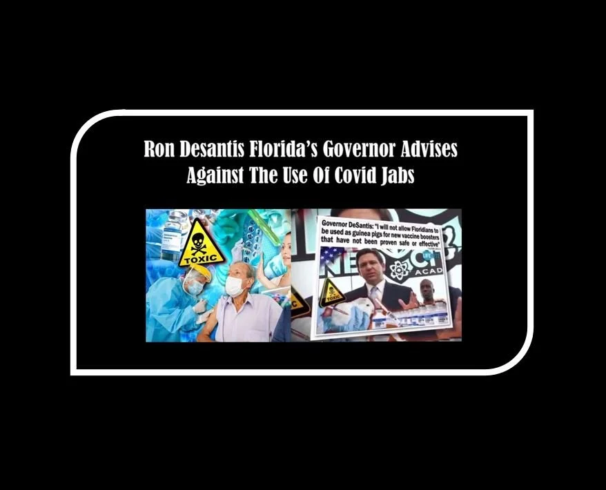 Ron Desantis Florida’s Governor Advises Against The Use Of Covid Jabs
