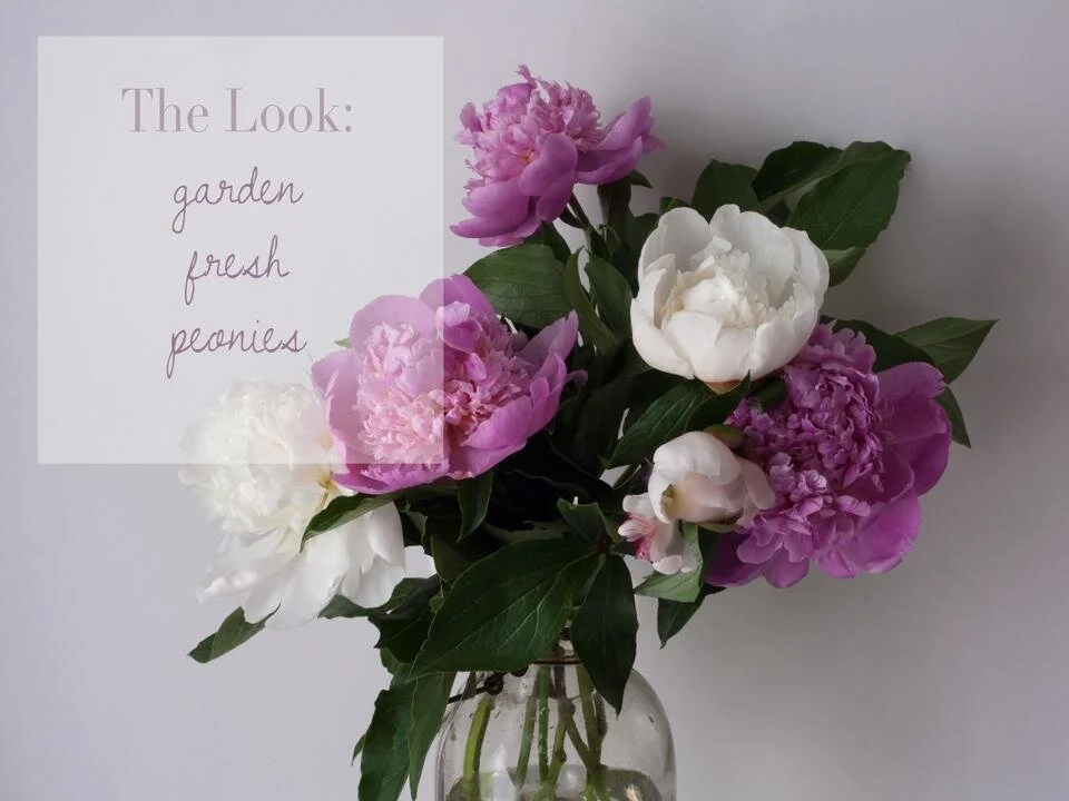 The Look: Garden Fresh Peonies