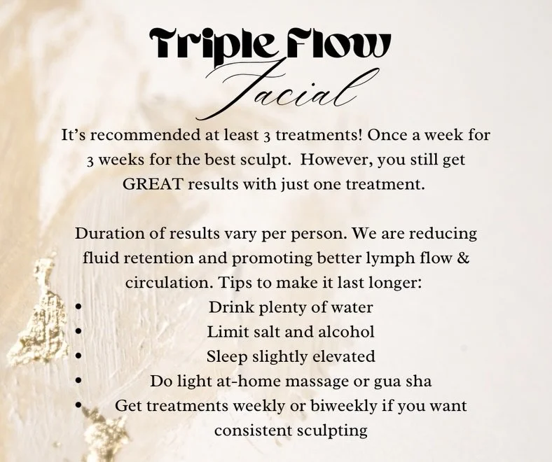 You guys have been LOVING the Triple Flow Facial just as much I am! 🔥🔥

Frequently asked questions are how many treatments do I need? And how long does it last? 

Here are some answers for you &amp; some INSANE before &amp; after pics after just ON
