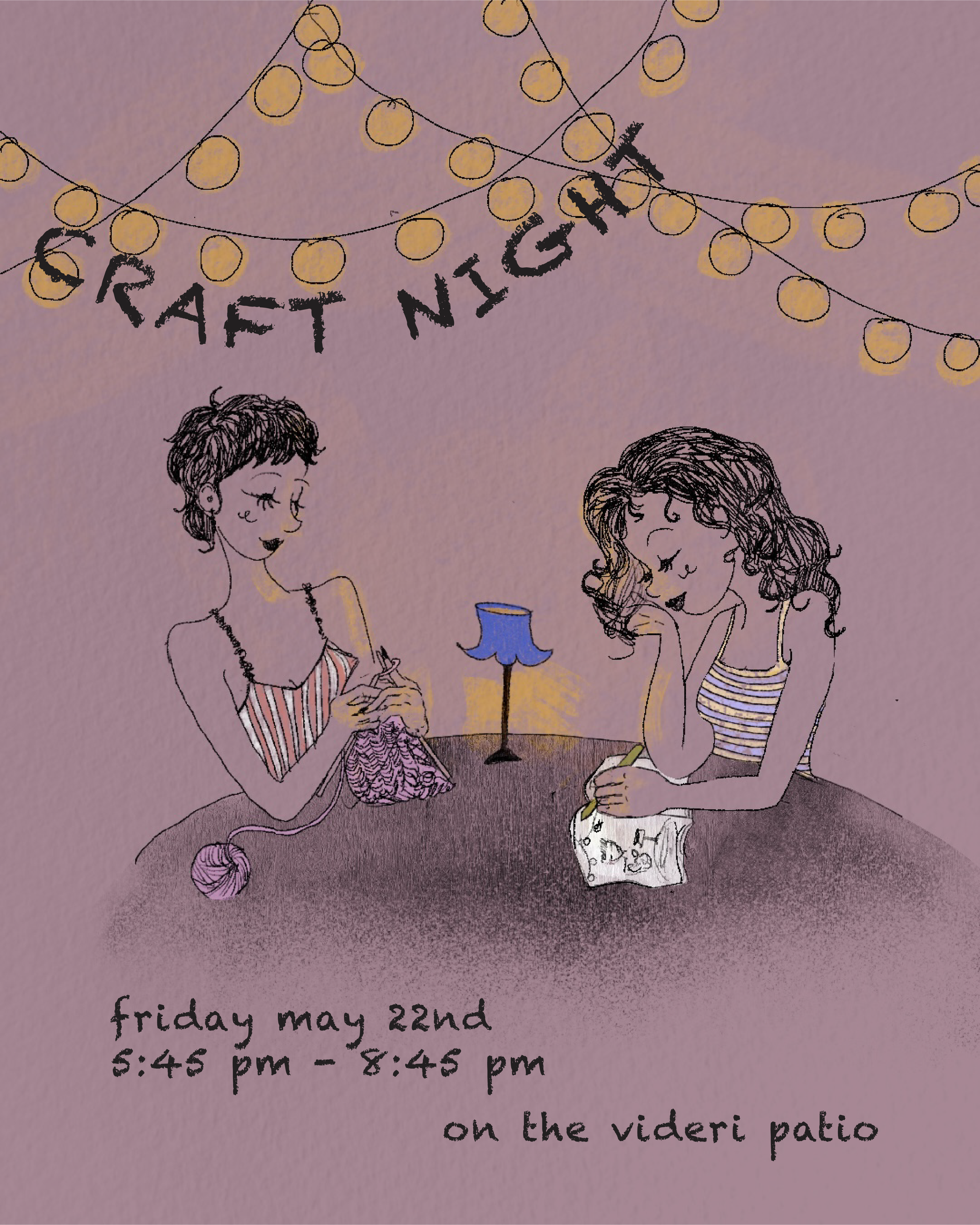 Craft Night on the Videri Patio