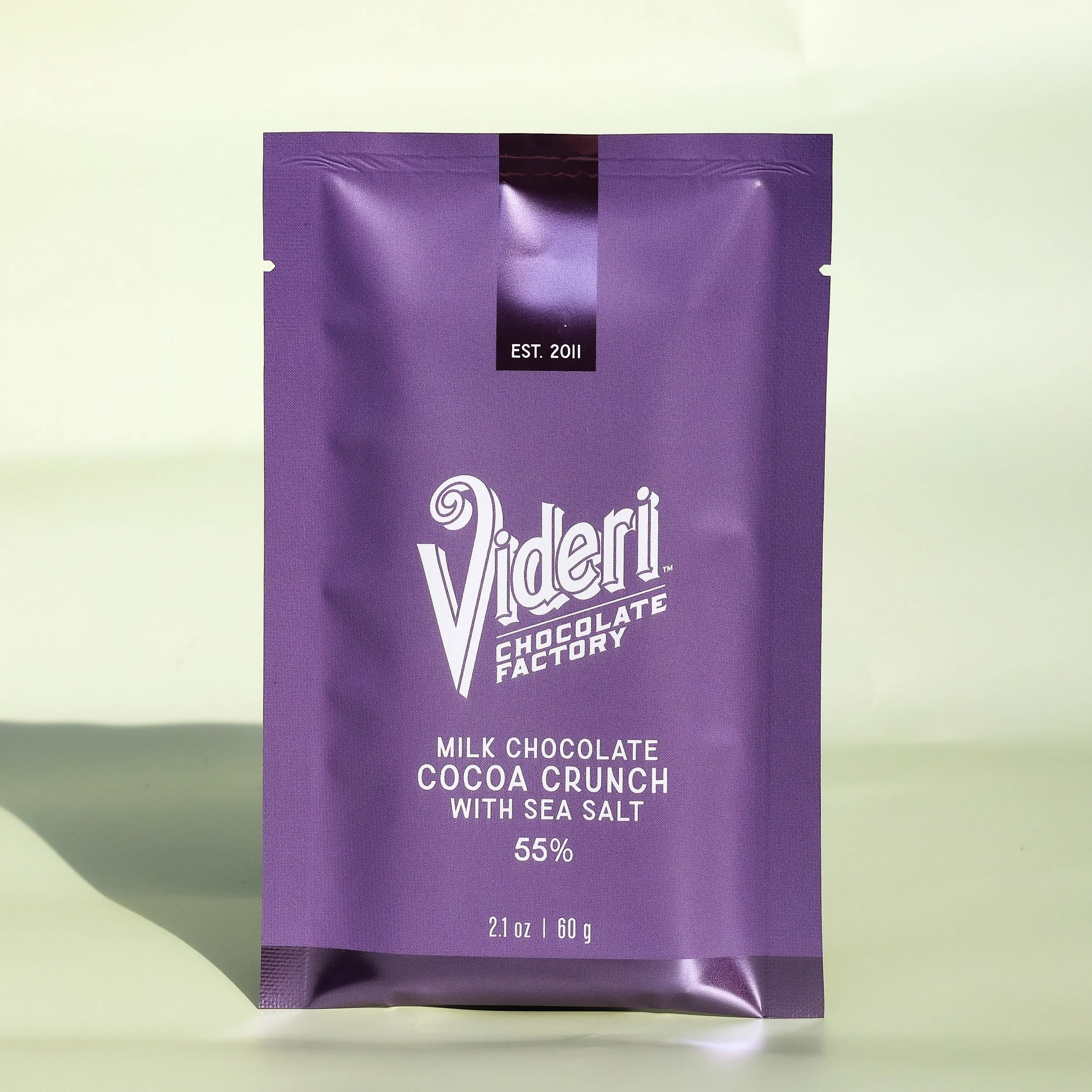 55% Dark Milk Cocoa Nib Crunch with Sea Salt