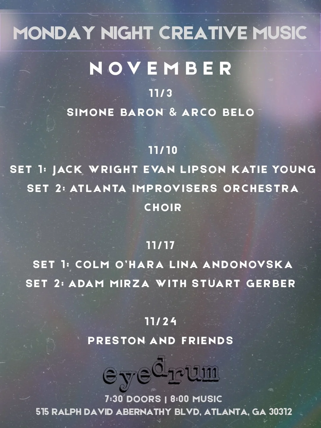 Monday Night Creative Music Series: Preston and Friends