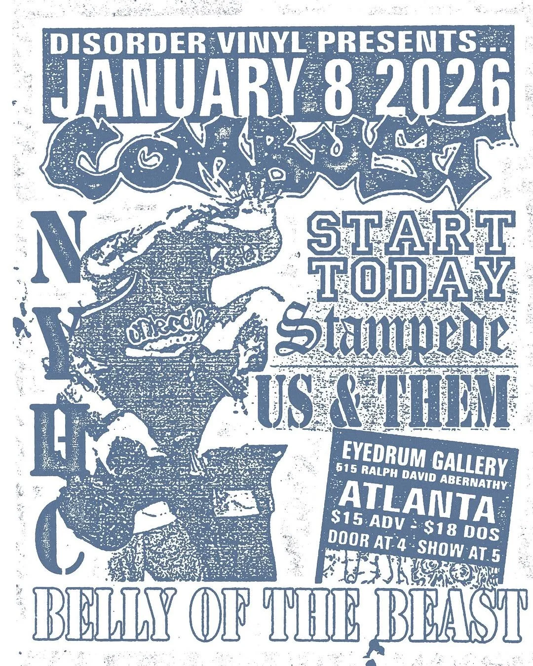 COMBUST, Start Today, Stampede, Us &amp; Them