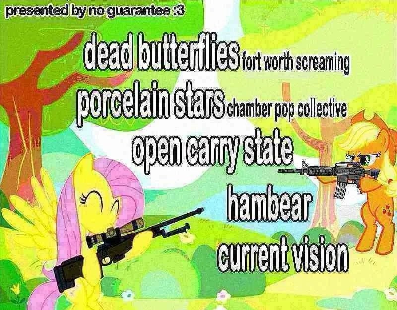 Dead Butterflies, Porcelain Stars, Open Carry State, Hambear, Current Vision