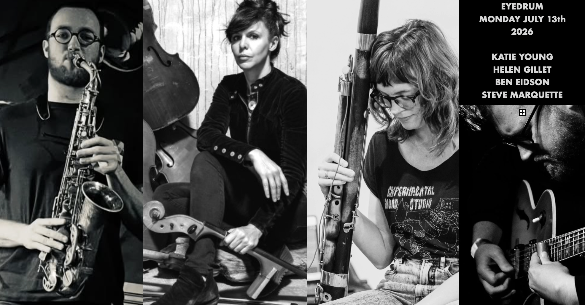 Monday Night Creative Music Series: Helen Gillet, Steve Marquette, Ben Eidson, and Katie Young