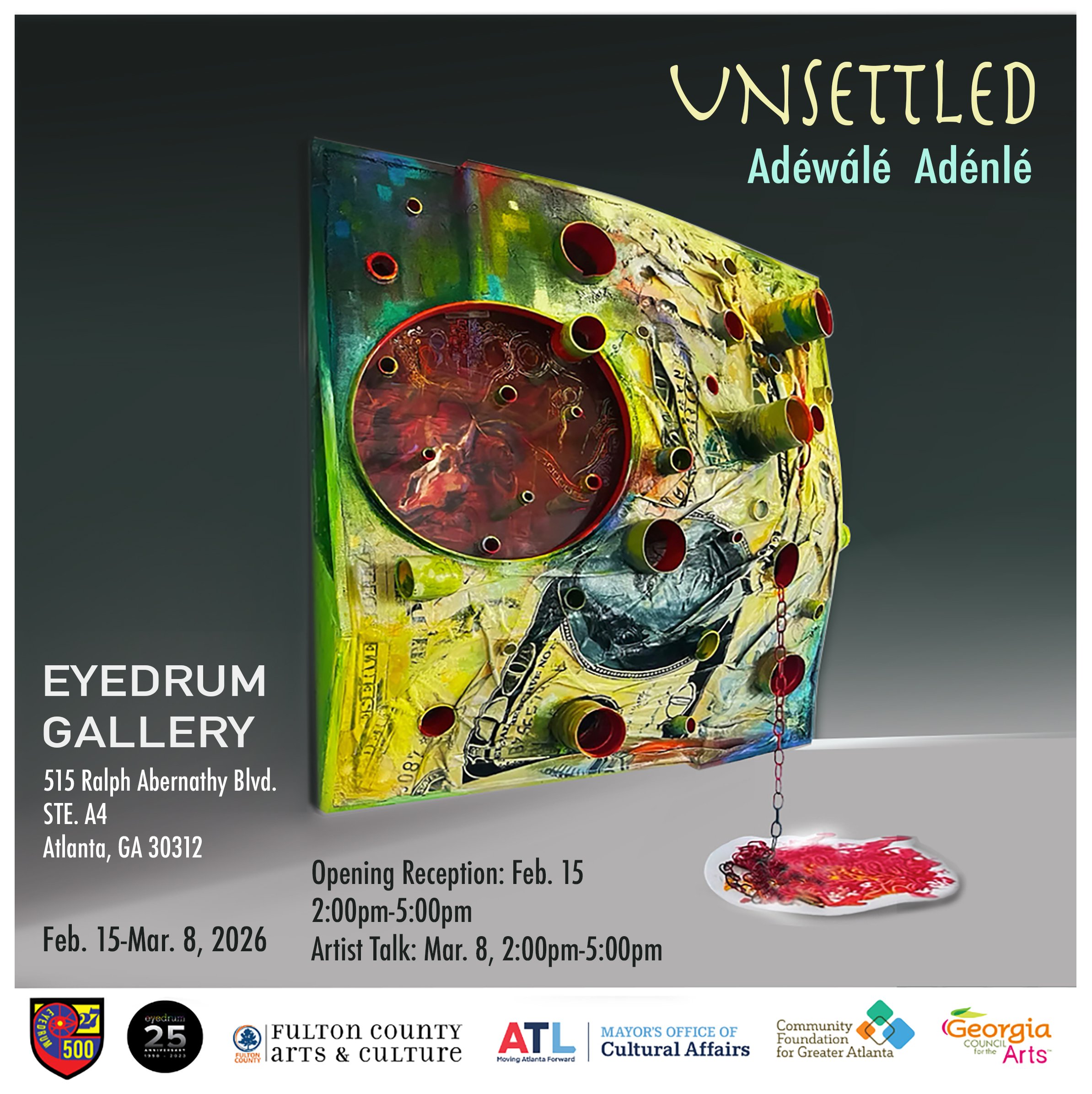 Adéwálé Adénlé UNSETTLED at eyedrum 2/15-3/8/26