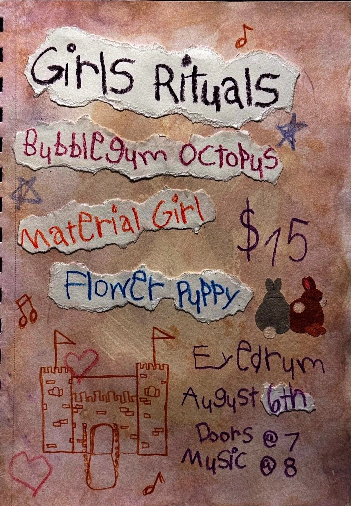 GIRLS RITUALS, Bubblegum Octopus, Material Girl, Flower Puppy