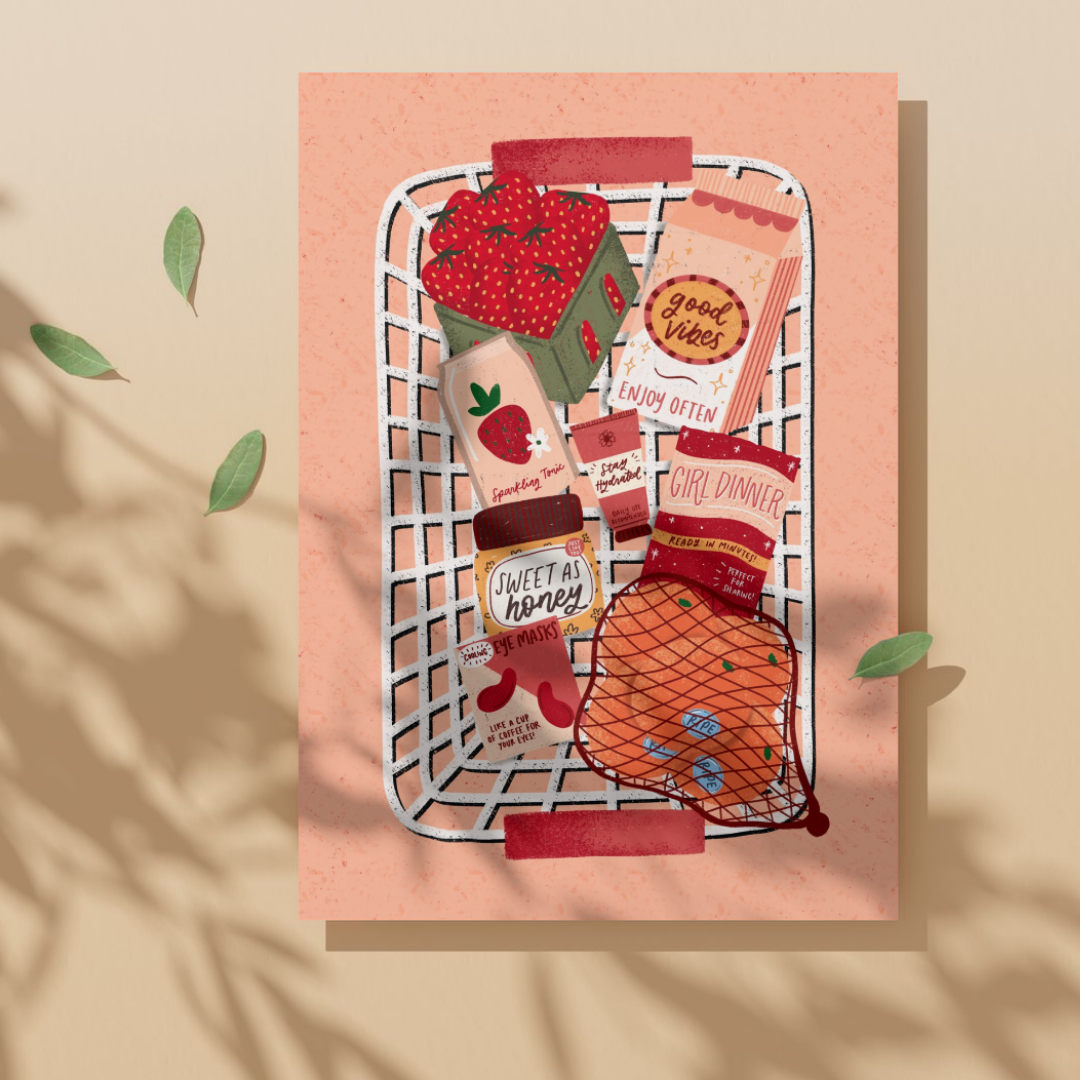 Self Care Supermarket Art Print