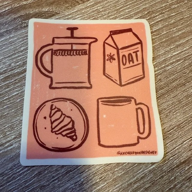 Cafe Vinyl Sticker