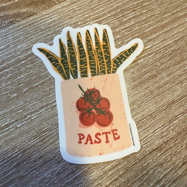 Tomato Paste Vintage Tin Vinyl Sticker