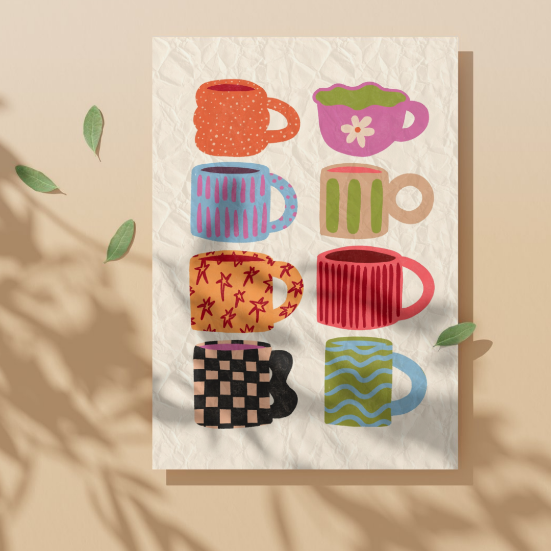Fun Mugs Art Print