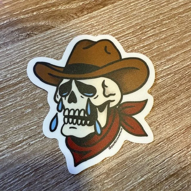 Sad Cowboy Vinyl Sticker