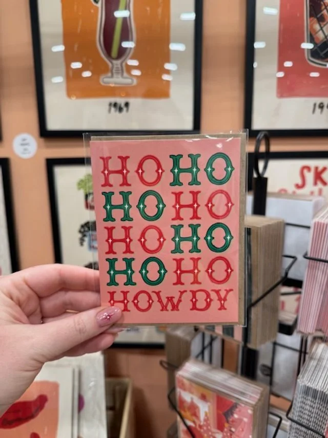 Ho Ho Ho HOWDY Greeting Card