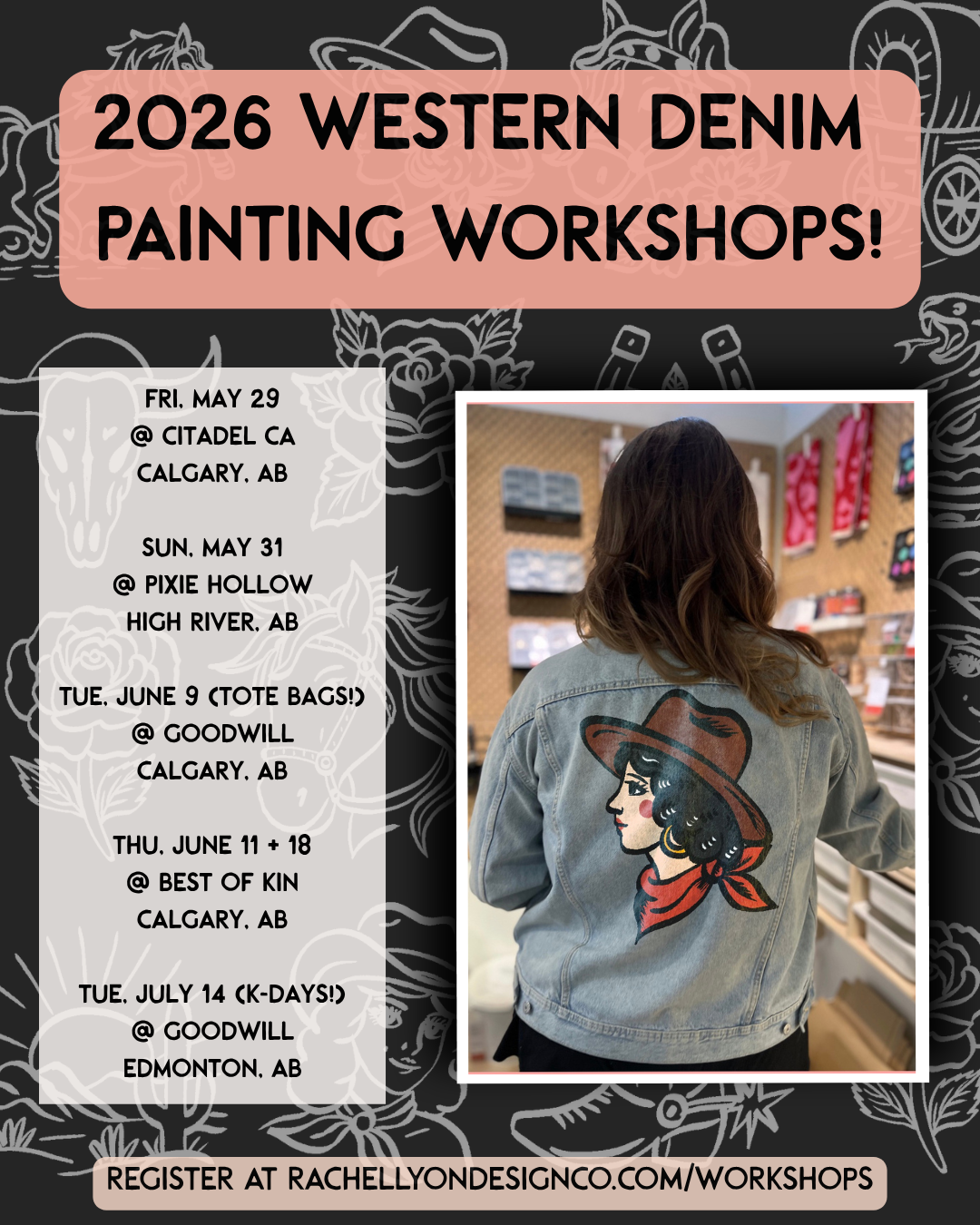 K-Days Jean Jacket Paint Night  in Collaboration with Goodwill Alberta - JULY 14