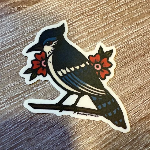 Blue Jay Vinyl Sticker
