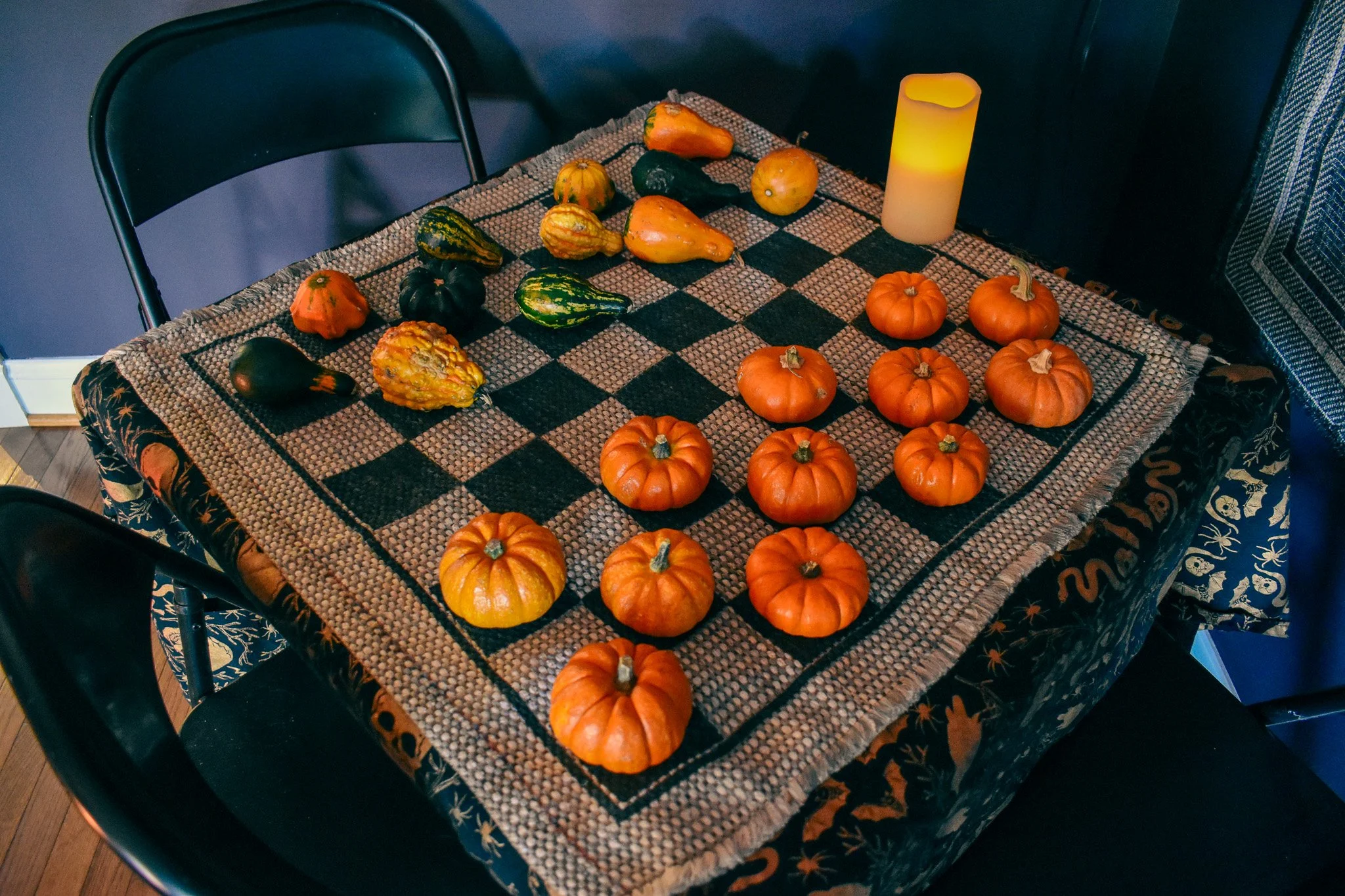 Pumpkin checkers