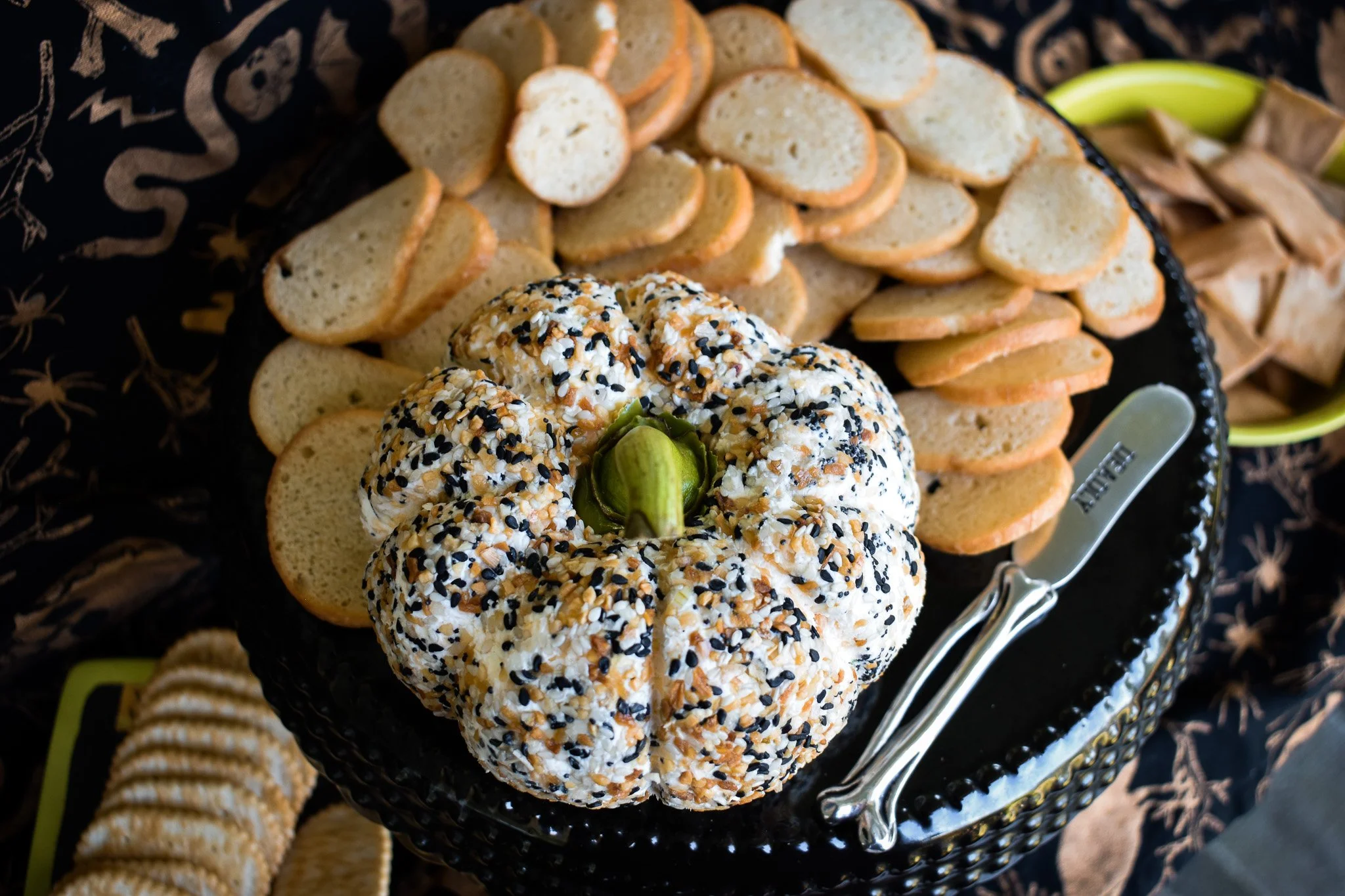 pumpkin shaped cheese ball