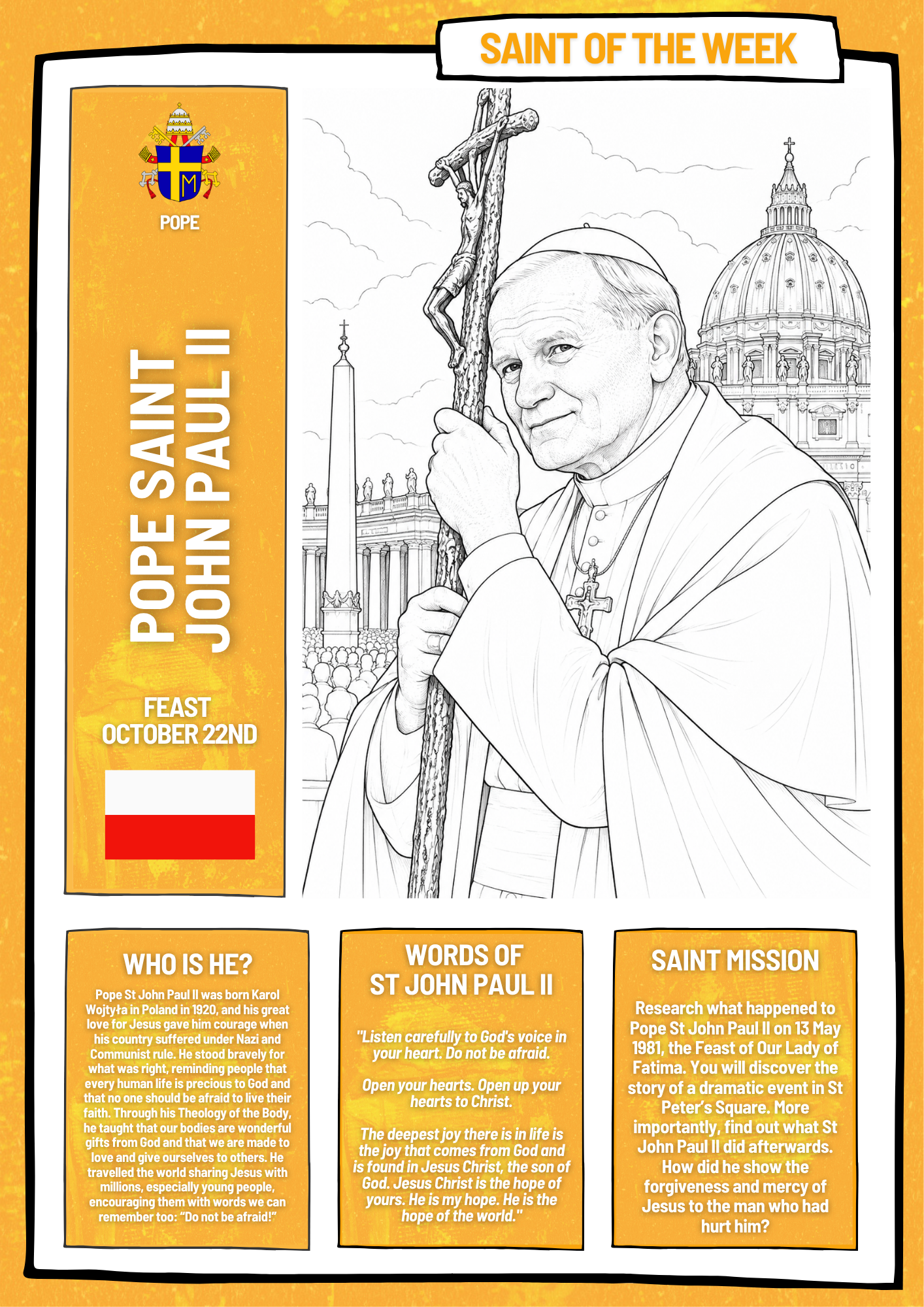 Pope Saint John Paul II - 22nd October