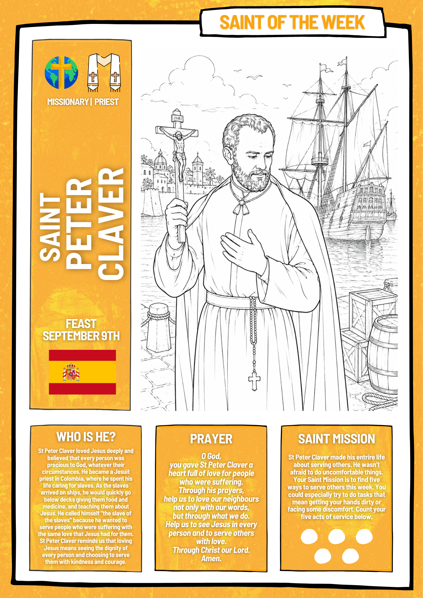 Saint Peter Claver - September 9th