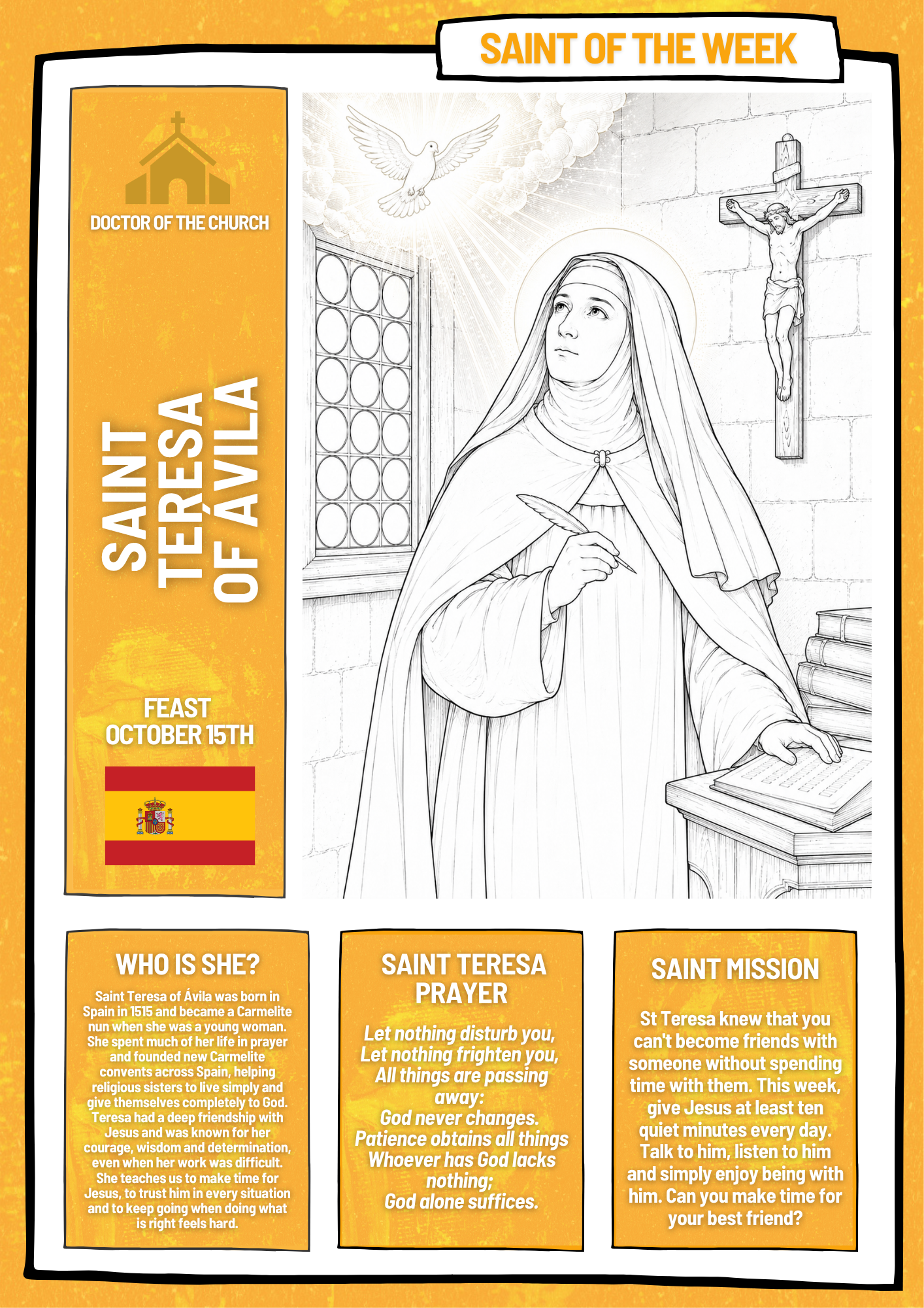 Saint Teresa of Ávila - October 15th
