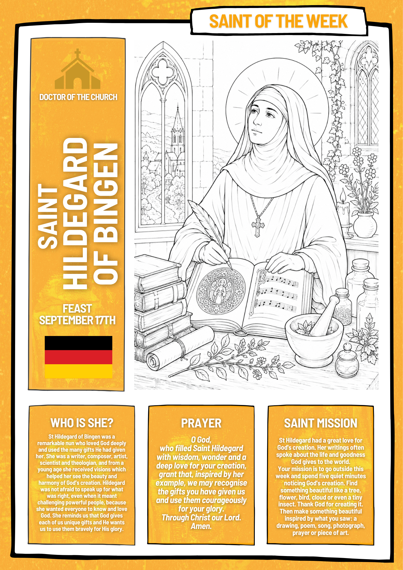 Saint Hildegard of Bingen - September 17th