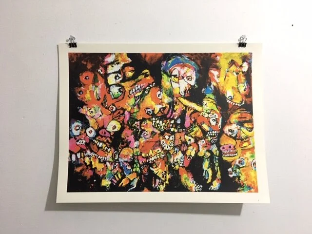 CMYK screen printed art edition