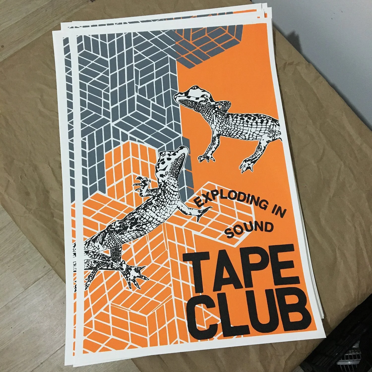 three color poster