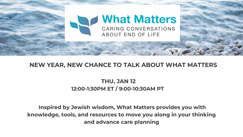 New Year, New Chance to Talk About What Matters (January)