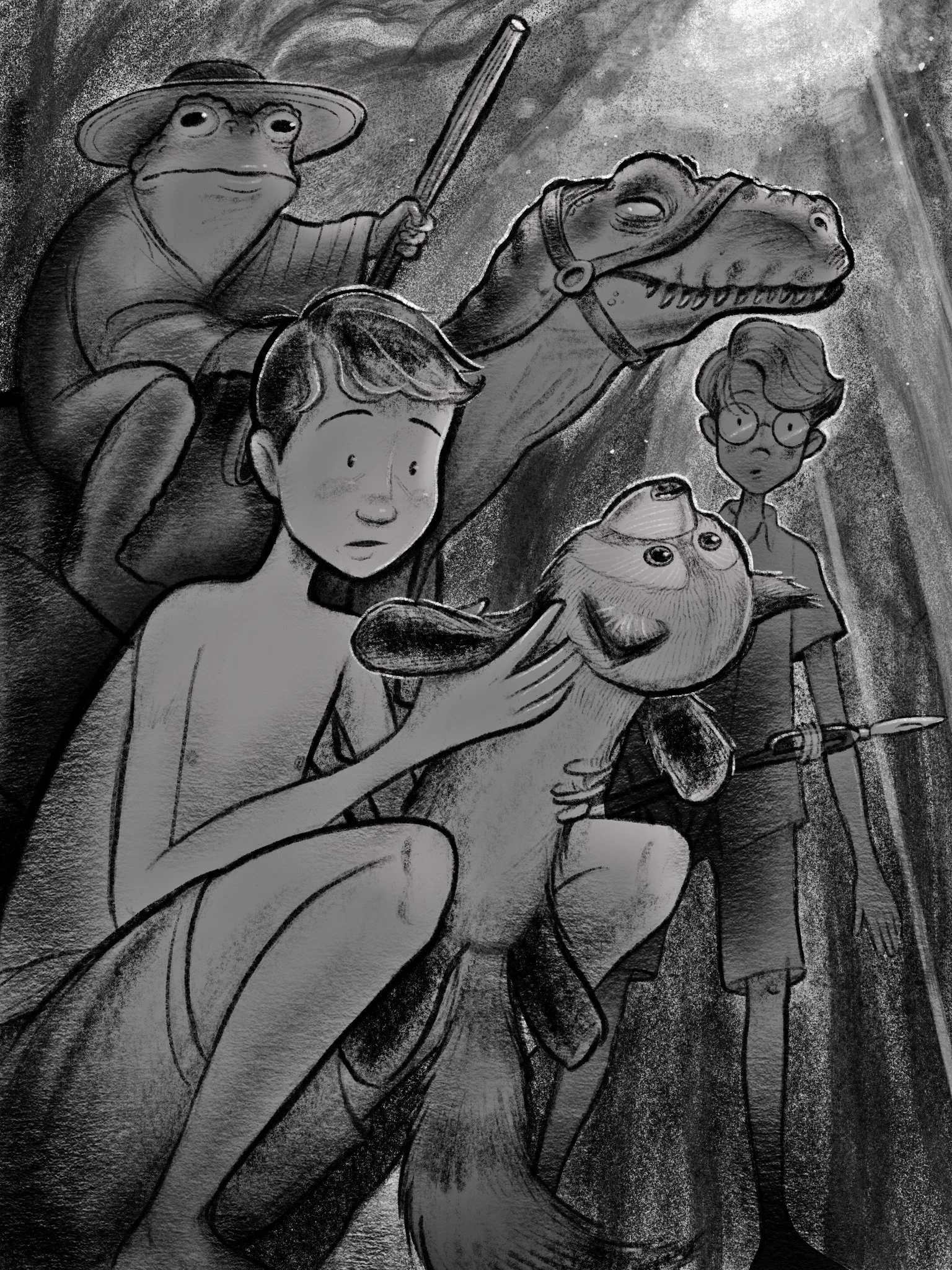 Escape from Terikiak Illustration