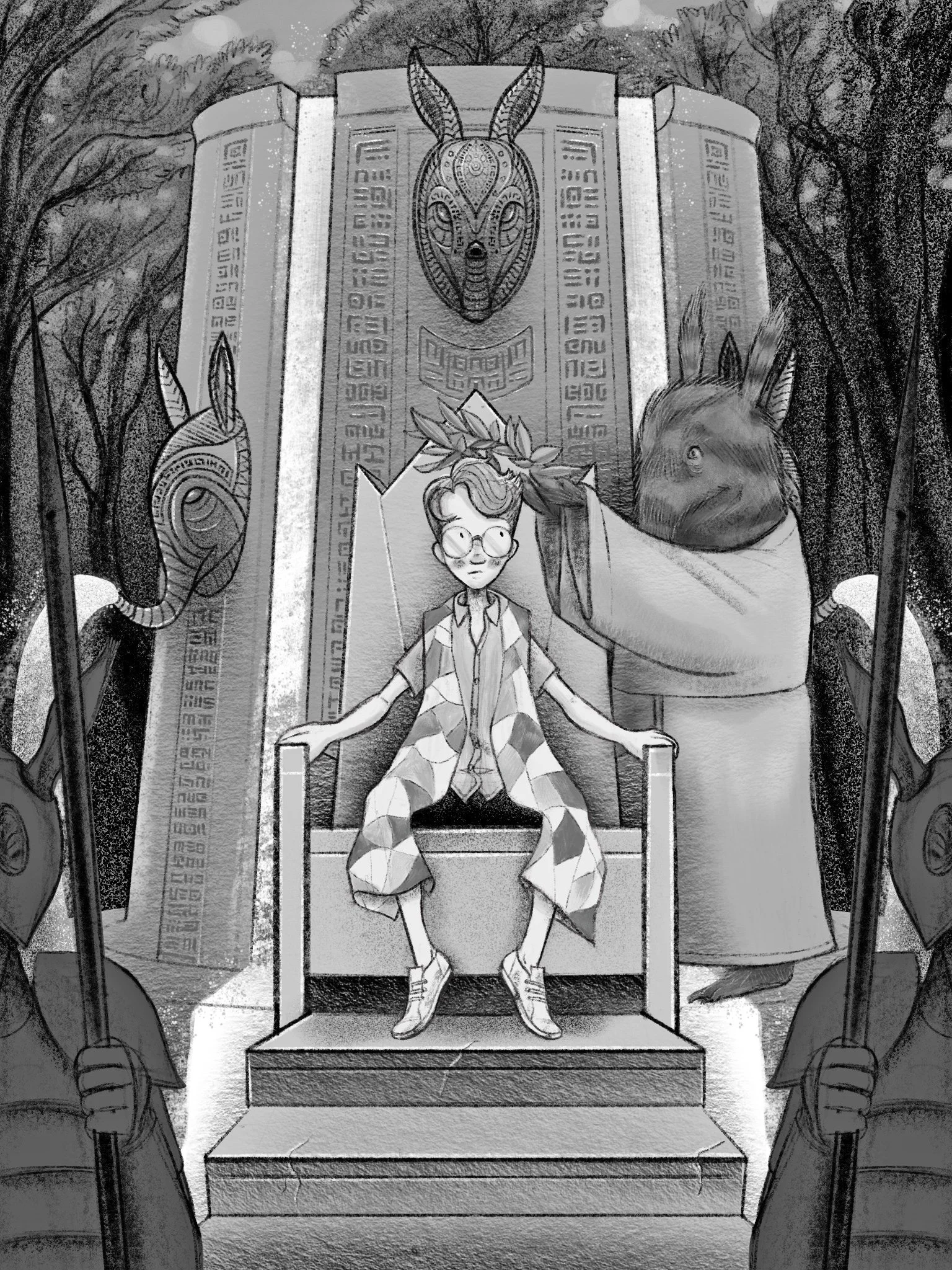 Escape from Terikiak Illustration