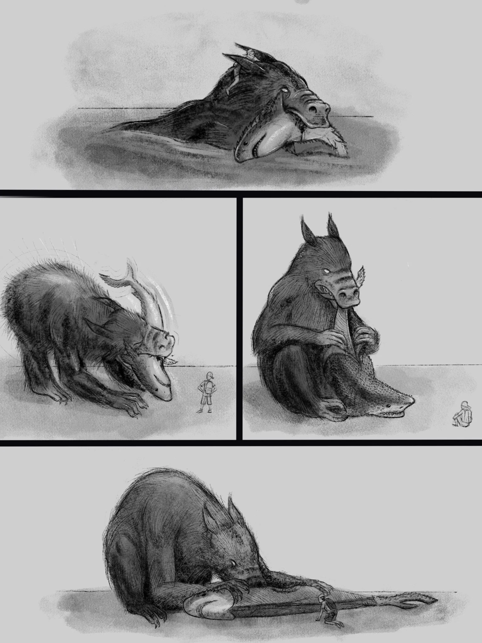 Escape from Terikiak Illustration