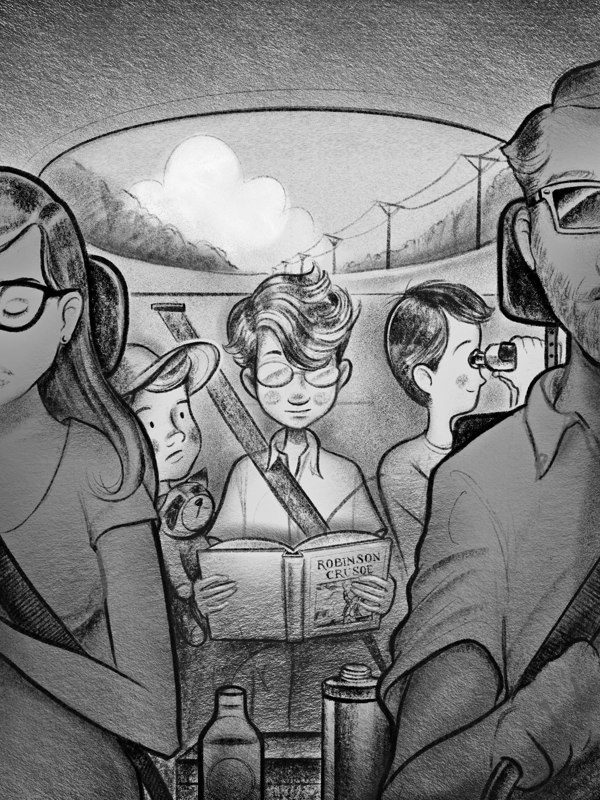 Escape from Terikiak Illustration