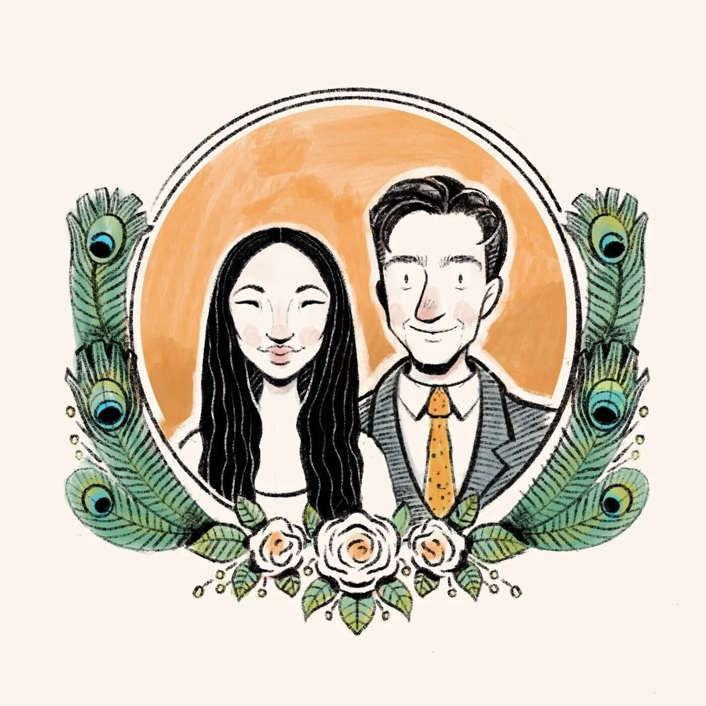 Joanna & Andrew Wedding Invite • Commission